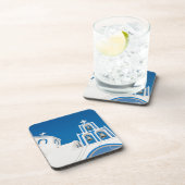 Dessous-de-verre Monuments | Greek Blue Dome Church (Côté Droit)