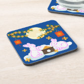 Dessous-de-verre Moon Rabbit Mooncake Osmanthus (Côté gauche)