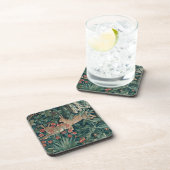 Dessous-de-verre Morris Tapestry Forest Rabbits Beverage Coaster (Côté Droit)