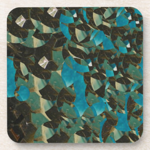 Dessous de verre Mosaic Blue Cork
