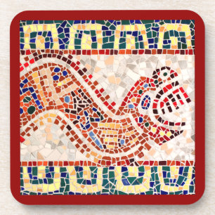 Dessous-de-verre Mosaïque aztèque de dragon