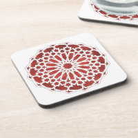 Dessous de verre Mosaïque marocaine rouge ALCAZAR