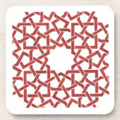 Dessous de verre Mosaïque marocaine rouge MAMLUK (Devant)