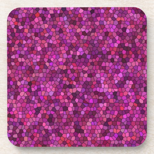 Dessous-de-verre Mosaïque violet rose (Devant)