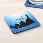 Dessous-de-verre Mosquée de l'Aïd Moubarak avec typographie (Côté gauche)