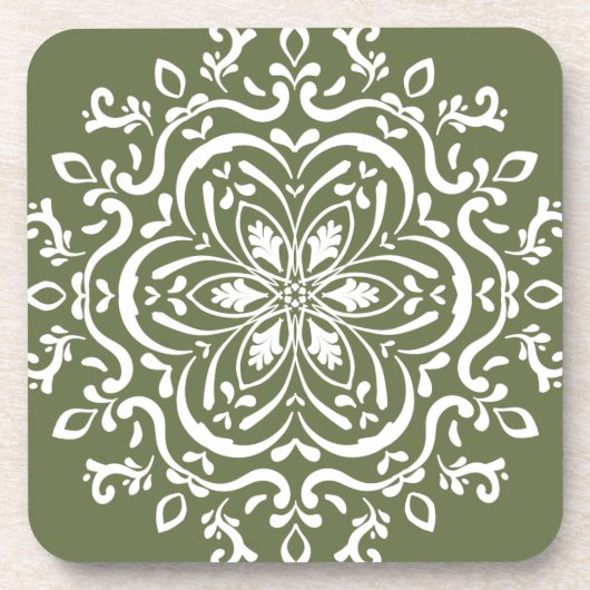 Dessous-de-verre Moss Mandala (Devant)