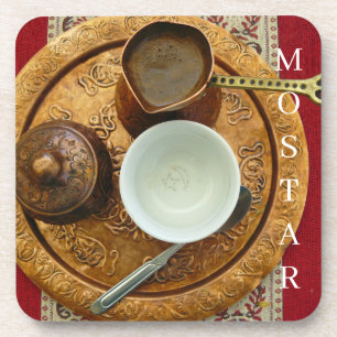 Dessous de verre Mostar Bosniaque vue café