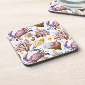 Dessous-de-verre Motif 4 de vie marine d'aquarelle (Côté gauche)