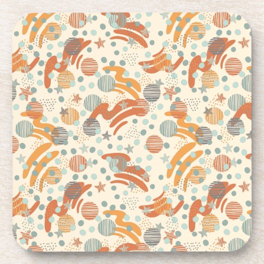 Dessous-de-verre Motif à dots branchés lancer oreiller (Devant)