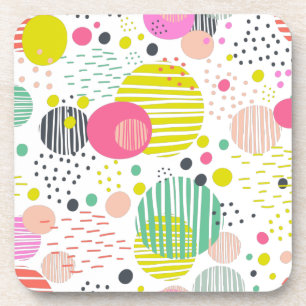 Dessous-de-verre Motif à dots branchés lancer oreiller