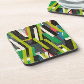 Dessous-de-verre Motif à flux de suspension diagonal (Côté gauche)