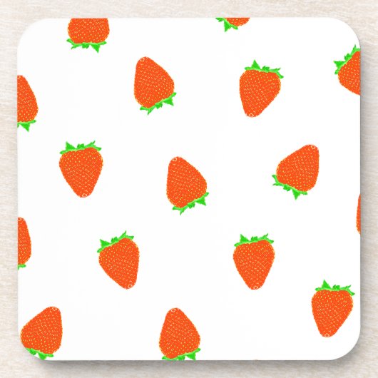 Dessous-de-verre motif à fraise (Devant)