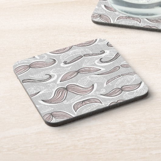 Dessous-de-verre Motif à la mode de moustache (Côté gauche)