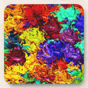 Dessous-de-verre Motif Abstrait coloré