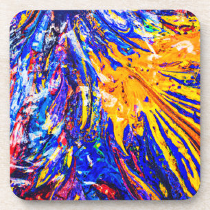 Dessous-de-verre Motif Abstrait coloré