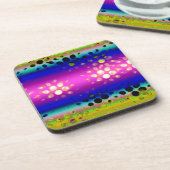 Dessous-de-verre Motif Abstrait coloré (Côté gauche)