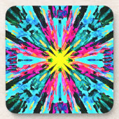 Dessous-de-verre Motif Abstrait coloré (Devant)