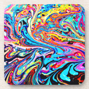 Dessous-de-verre Motif Abstrait coloré