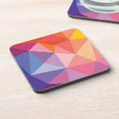 Dessous-de-verre Motif abstrait coloré de triangle (Côté gauche)