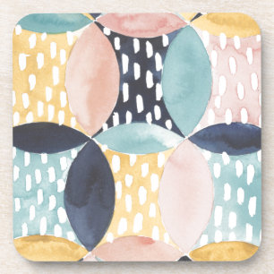 Dessous-de-verre Motif abstrait de cercle