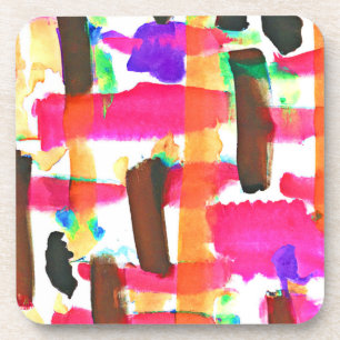 Dessous-de-verre Motif Abstrait Dynamique dans l'Art