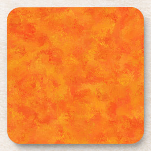Dessous-de-verre Motif Abstrait orange