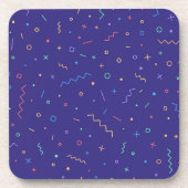 Dessous-de-verre Motif Abstrait rétro (Devant)