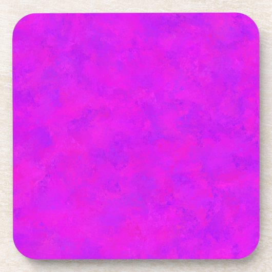 Dessous-de-verre Motif Abstrait Rose Violet (Devant)