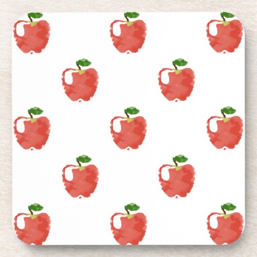 Dessous-de-verre Motif Apple aquarelle (Devant)