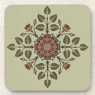 Dessous-de-verre Motif artistique victorien Vintage Audsley Tudor R