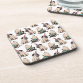 Dessous-de-verre Motif aspirant de licorne des carlins | de chiot (Côté gauche)