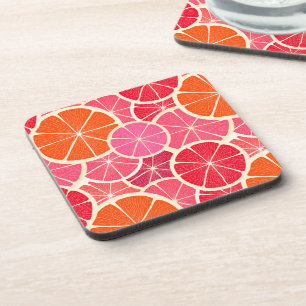 Dessous-de-verre Motif aux agrumes d'orange et de pamplemousse