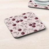 Dessous-de-verre Motif aux cerises 2 (Côté gauche)