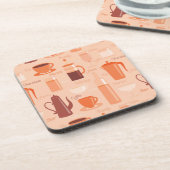 Dessous-de-verre Motif avec boissons et texte (Côté gauche)