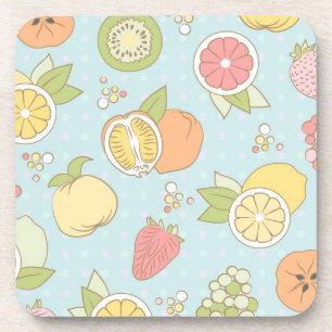 Dessous-de-verre Motif avec des fruits et des baies