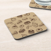 Dessous-de-verre Motif avec des gâteaux, des desserts et la (Côté gauche)