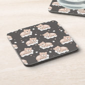 Dessous-de-verre motif avec le petit sommeil d'ours (Côté gauche)