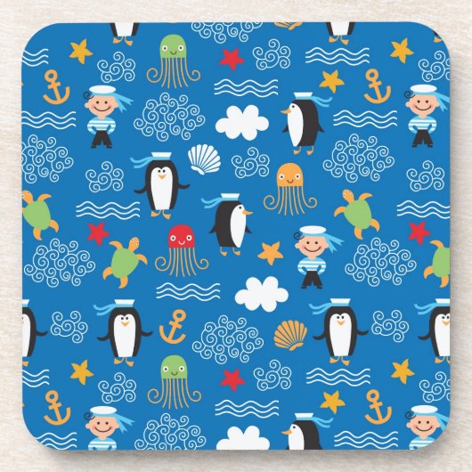 Dessous-de-verre motif avec le thème de mer (Devant)