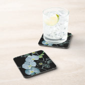 Dessous-de-verre Motif blanc d'orchidées d'aquarelle (Côté Droit)