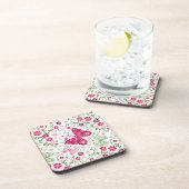 Dessous-de-verre Motif blanc floral (Côté Droit)