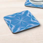 Dessous-de-verre motif bleu topaz (Côté gauche)