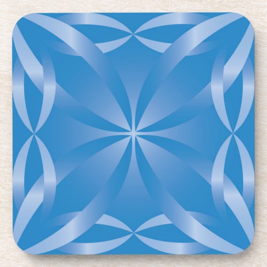 Dessous-de-verre motif bleu topaz (Devant)