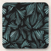 Dessous-de-verre Motif bleu verre brisé Abstrait (Devant)