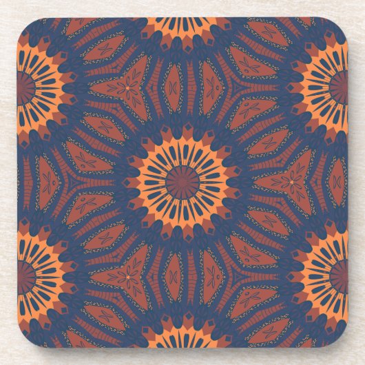 Dessous-de-verre Motif Boho Bloom Mandala (Devant)