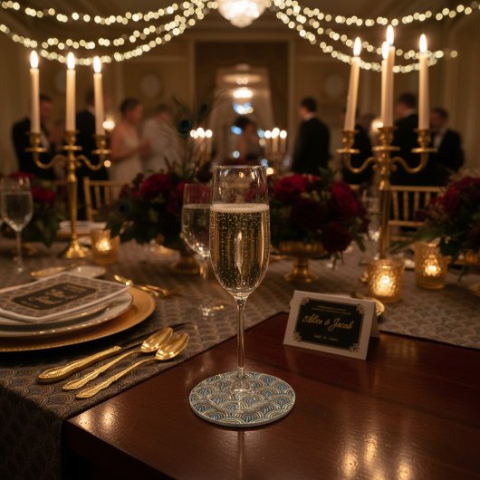 Dessous de verre Motif Boho Broidery Arch