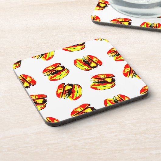 Dessous-de-verre Motif Burger (Côté gauche)