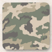 Dessous-de-verre Motif Camo Vert (Devant)