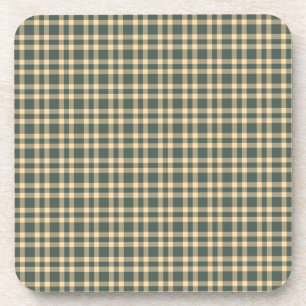 Dessous-de-verre Motif carreaux vert jaune