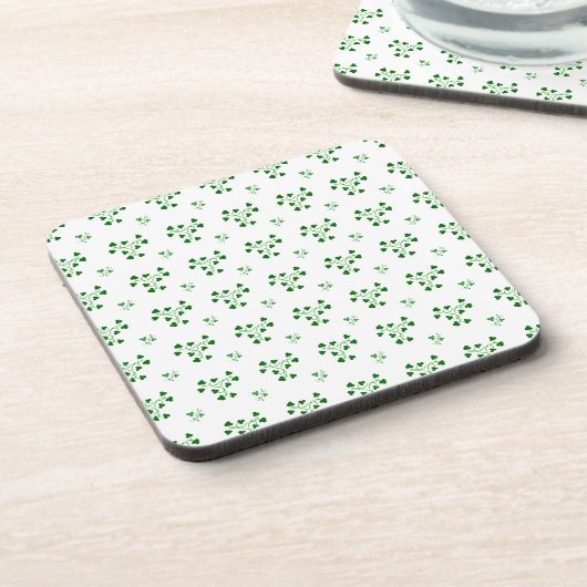 Dessous-de-verre Motif Cercles Shamrock verts (Côté gauche)