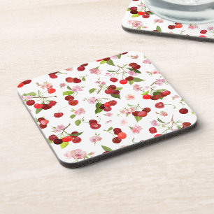 Dessous-de-verre Motif Cerise 1